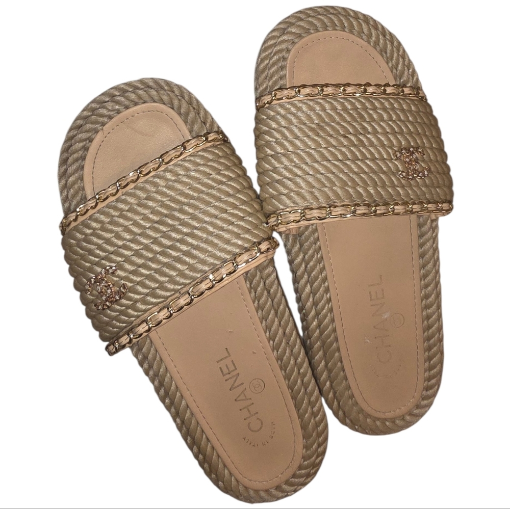 Chanel Rope Slide Sandals - Picture 3 of 5